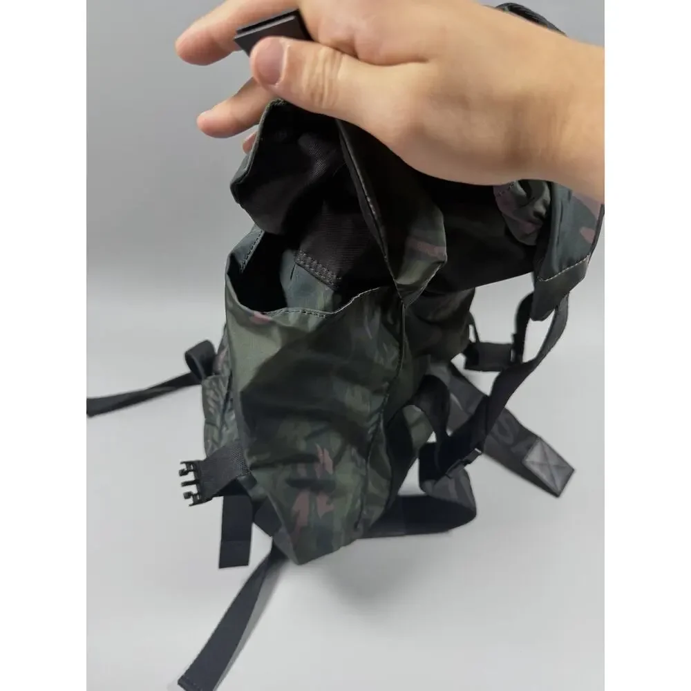 AllSaints Men's MARS REC Backpack Stellar Green One Size Military Buckle Closure